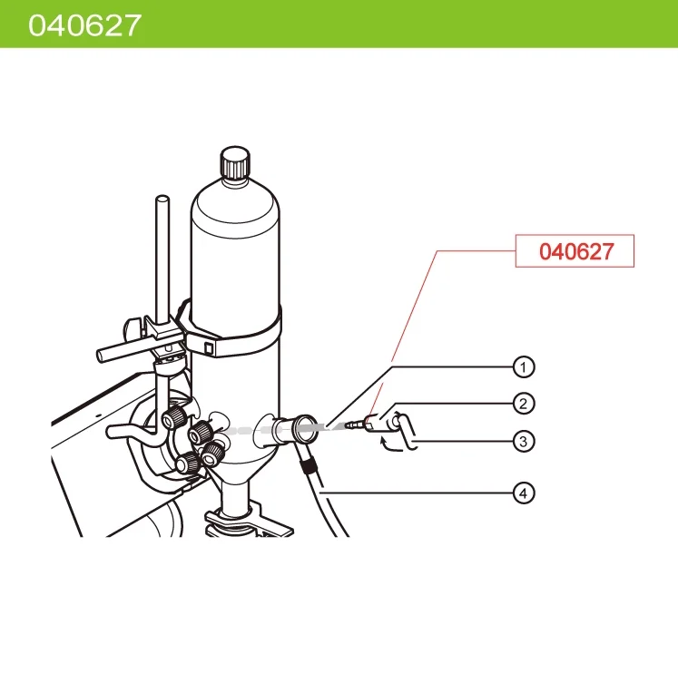 Rotary evaporator feeding valve for Buchi,NS 18.8/38,040627,R200/205,R210/215,R300,R100,R3