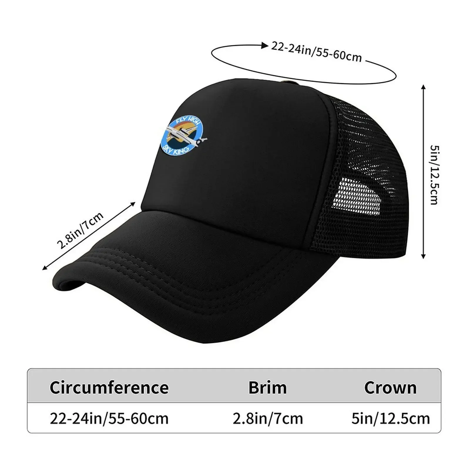2026 Fly High, Sky King Essential Baseball Cap cute Luxury Cap Military Cap Man dad hat Men's Luxury Women's