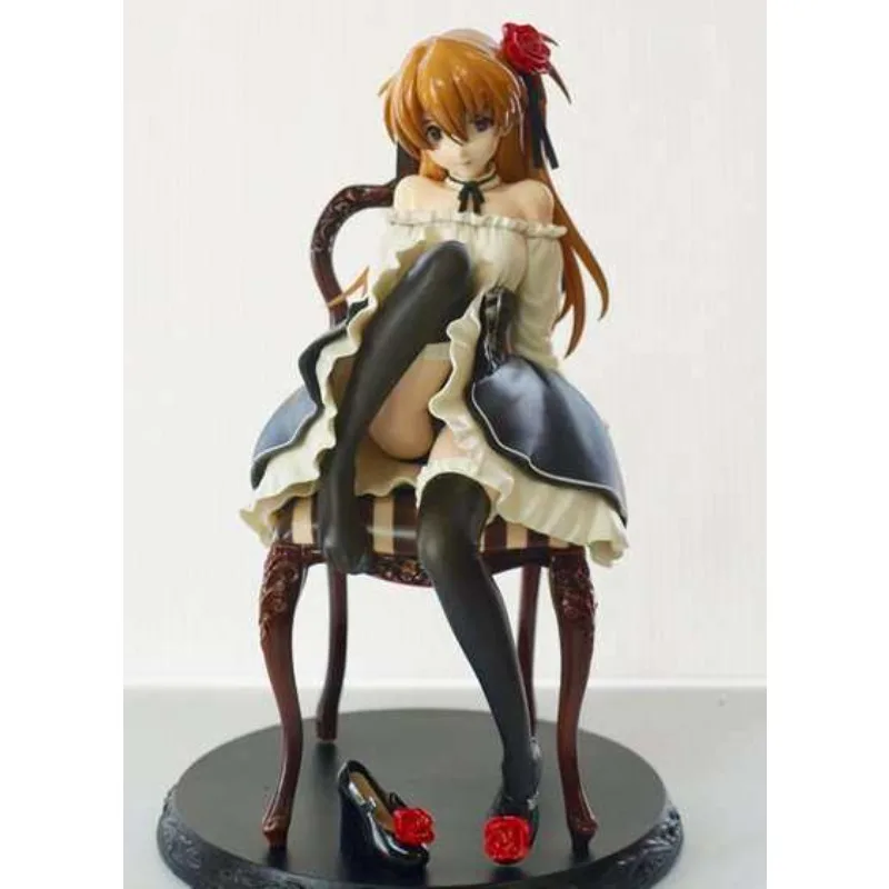 

New Anime GK EVA Asuka Langley Soryu chair Kawaii Figure resin DIY assembly White Model Toys Doll ornament Gifts