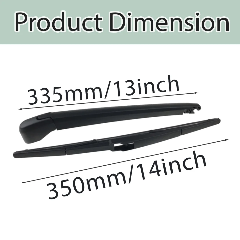 For Mazda CX-7 2007-2012 Rear Windshield Wiper Arm Blade Assembly 85241-AE010, 85242-AE010, 85241AE010, 85242AE010, EG2167421