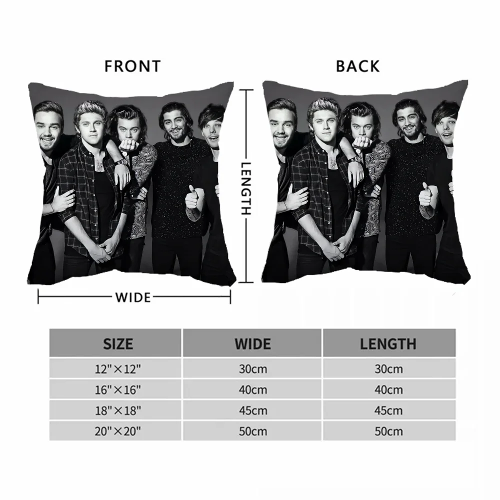 Cushion Cover 45 × 45 One Direction Cushions Home Decor Decorative Pillow Covers for Sofa Pillow Cover Pillowcase 45*45 Pillows