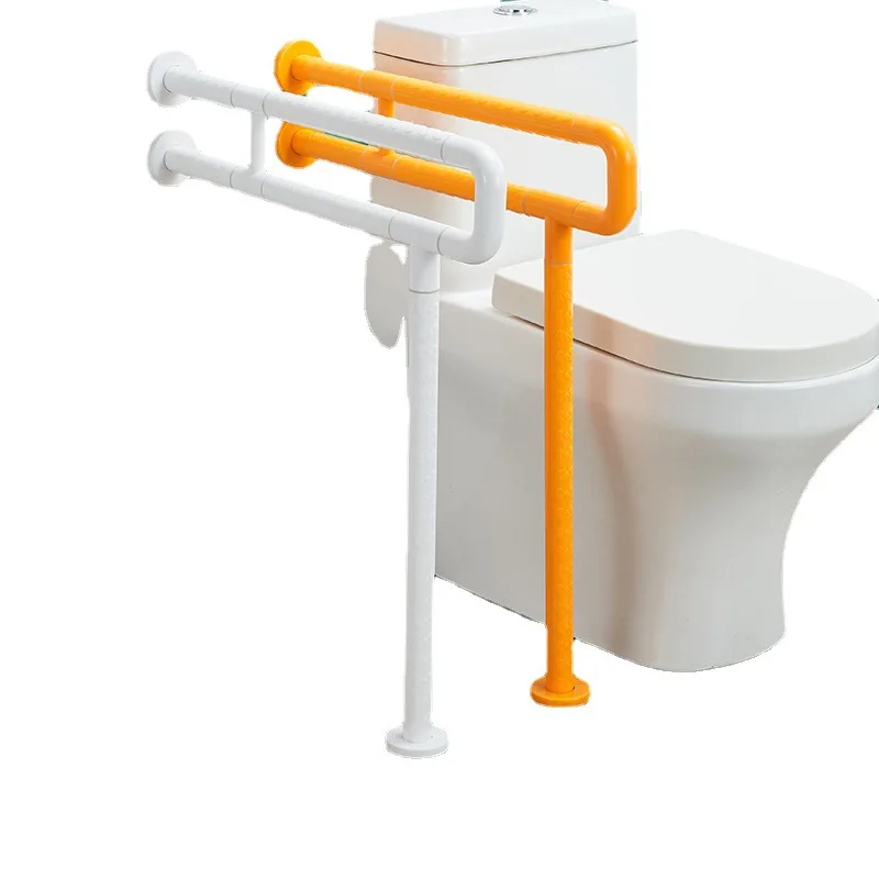 Toilet Safety Rail Stainless Steel Antibacterial Nylon Anti Slip Handrail for Elderly Handicapped Bathroom Assist Grab Bar