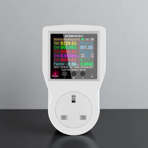 AC85-265V 16A Tuya WIFI Smart Socket Digital Wattmeter Electricity Consumption Power Kwh With Switch Power Energy Meter