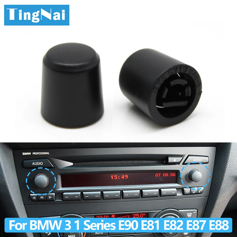 Car Radio CD Player Volume Button Knob For BMW 3 1 X1 Z4 Series E90 E81 E82 E87 E88 E84 E89 2005-2012