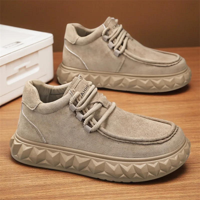 Men Retro High Top Ankle Boots Non Slip Rubber Sole Comfort Outdoor Daily Autumn Trend Casual Fashion Boots