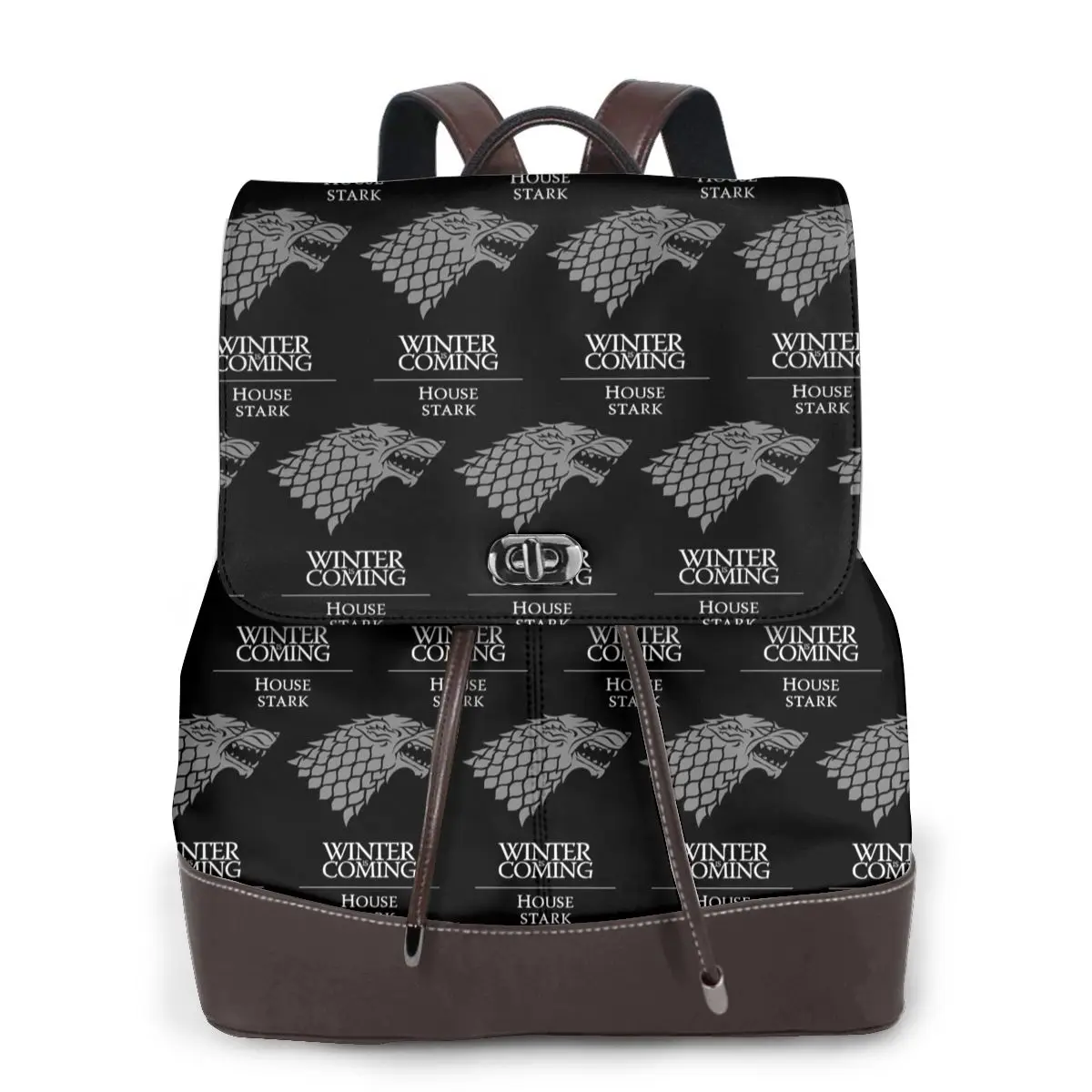 Winter Is Coming Bookbag School Student Bags Hiking Travel Daypack for Women Fashion Derma Backpack