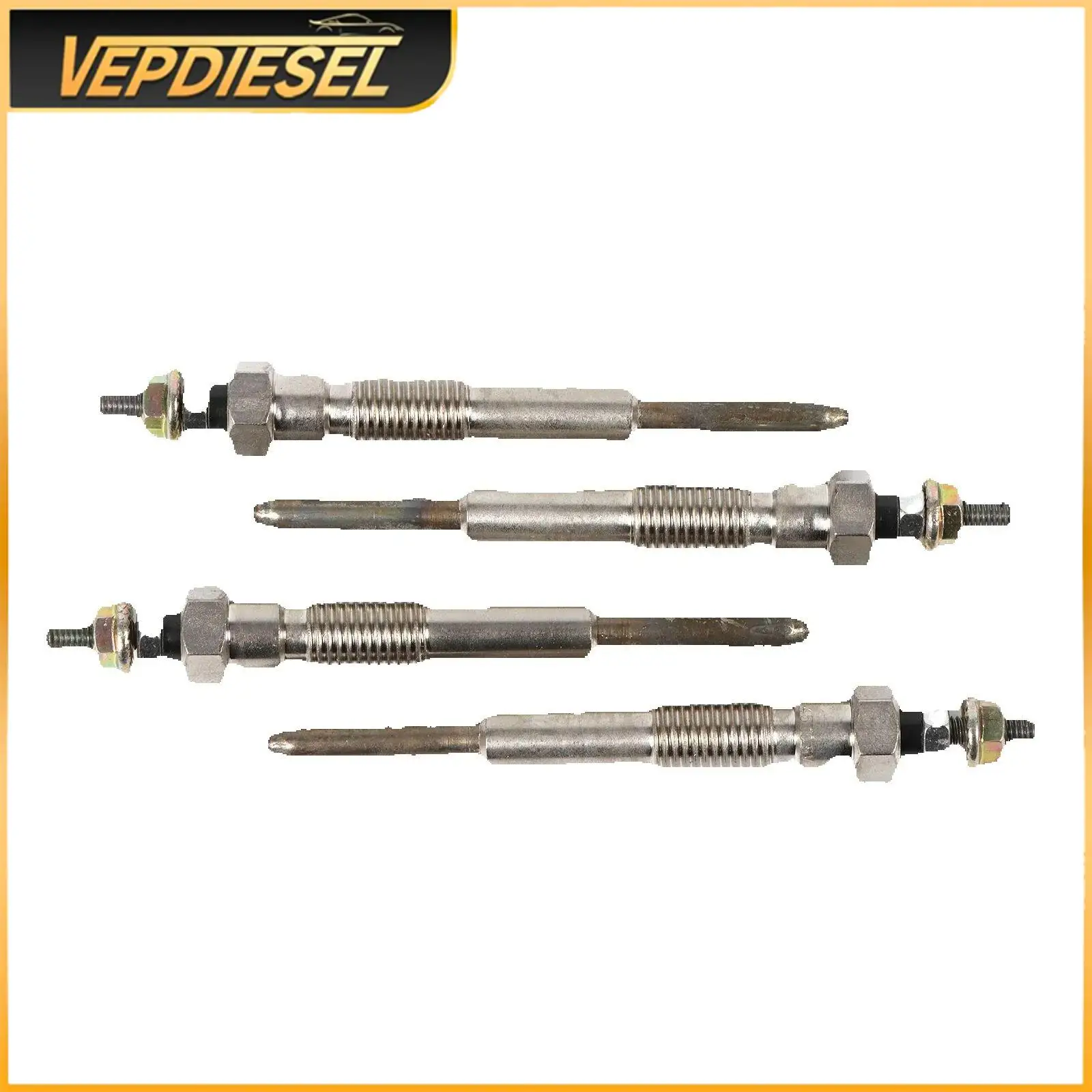 

600-815-2761 Glow Plug 4pcs 12V for Komatsu 3D95S-W-1E WA70-6 WA80-6 4D95S-1D 3D95S-W-1D WA65-6 WA70-7