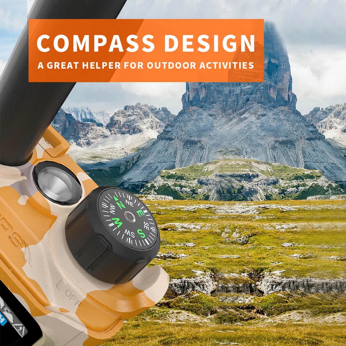 Baofeng RD-55 PRO رباط هوائي لاسلكي تخاطب متعدد الموجات بلوتوث برمجة GPS APRS Type-C بوصلة عالية الطاقة NOAA راديو ثنائي الاتجاه