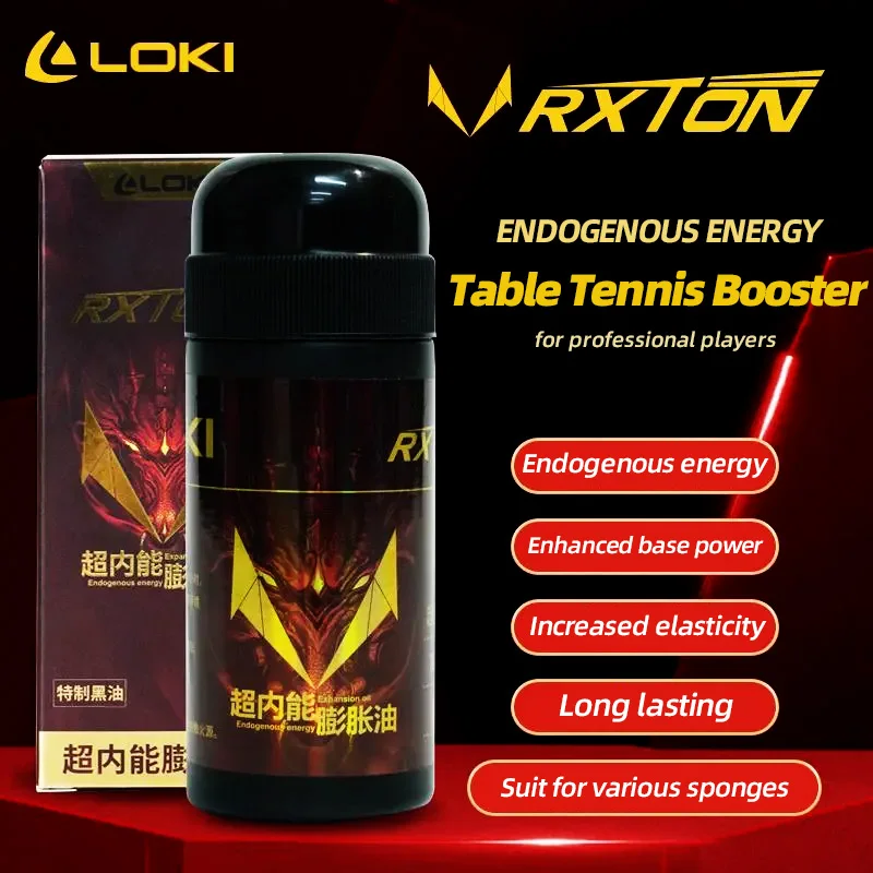 Original New LOKI RXTON Table Tennis Booster for Various Types of Sponge Ping Pong Booster Black Oil Endogenous Energy Long Time