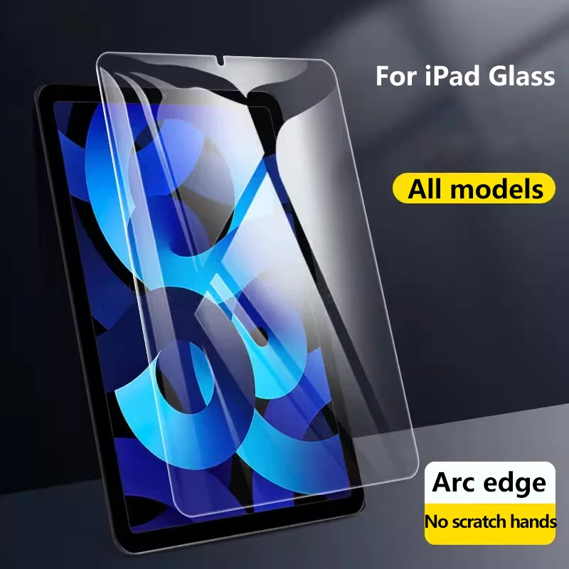 

9H Tempered Glass Screen Protector For iPad Air 4 Film A16 2025 11th gen 10th 9th 8th Pro 11 9.7 10.5 Air 5 Mini A17 Pro filters