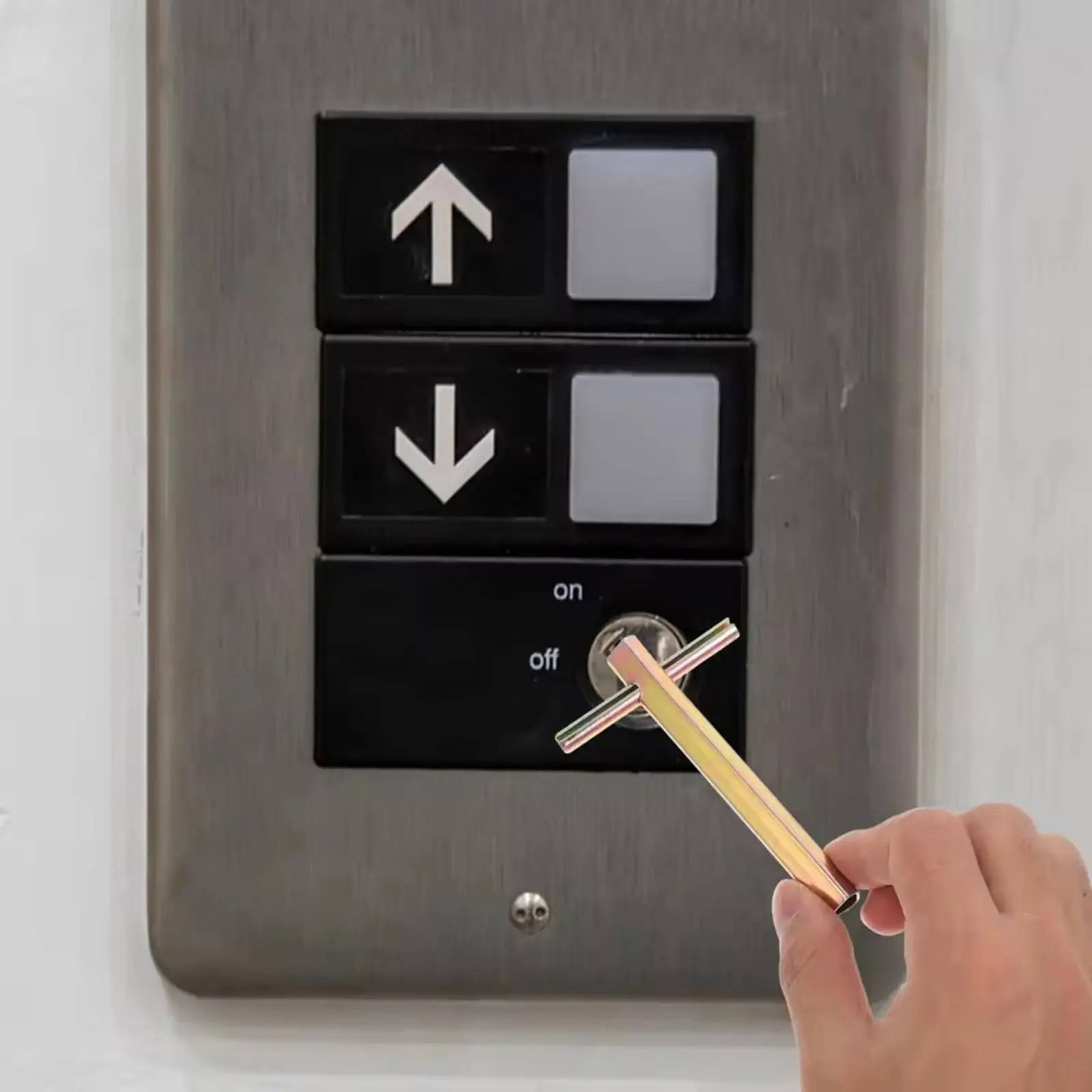Elevator Door Triangle Key for Lift Emergency Access Maintenance Tool Iron Durable Facility Management