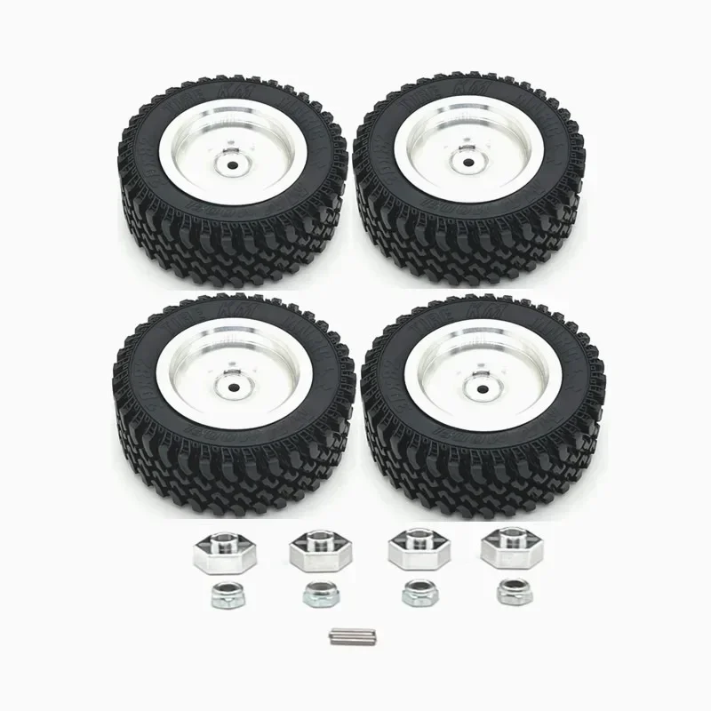 MN 1/12 MN168 RC Remote Control Car Parts Metal Upgrade Mirror Wheel Hub Tire Hex Connector