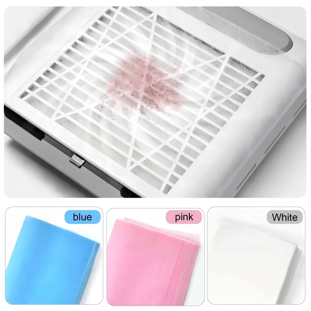 Nail Vacuum Filter Paper Filter White Dust Collector Replace Nail Vacuuming Ultra-thin Cleaner Filter Non Woven Fabric Cotton