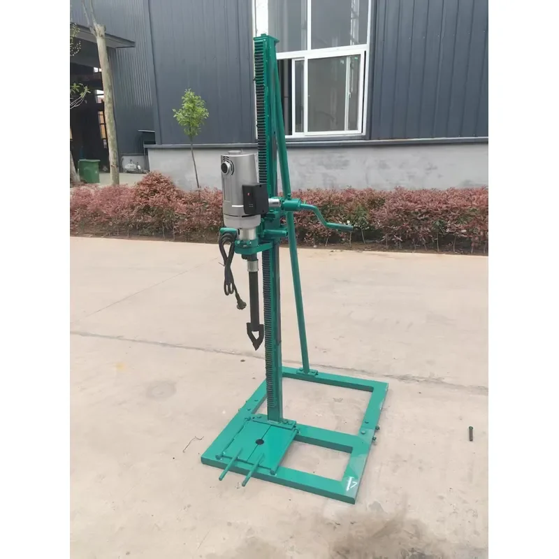 Factory portable electric drilling rig for shallow wells, 40 meters deep, for domestic water and garden irrigation