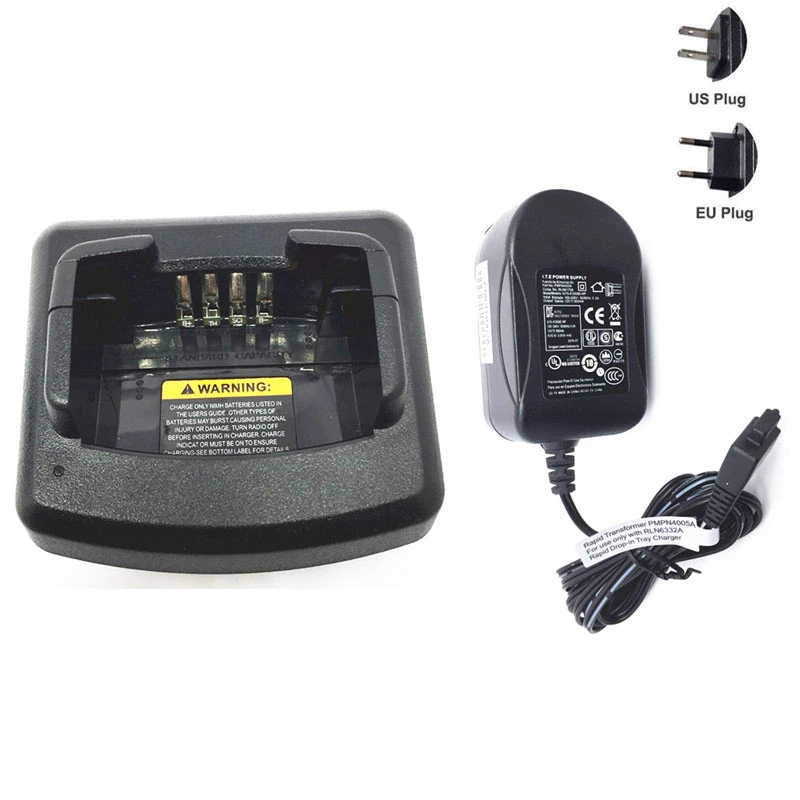 

RLN6332 Desktop Battery Charger For Motorola Mag One A10 A12 A9 A10D A12D A9D Two Way Radios Walkie Talkie Battery Charging