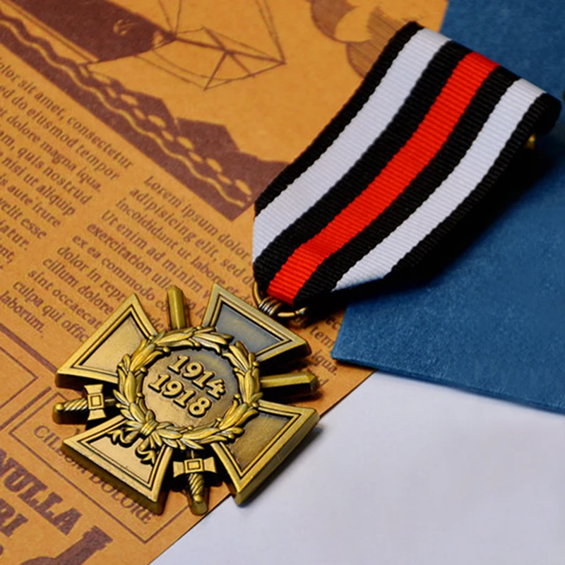 

Prussia Germany Medal Hindenburg Honor Cross Badge With Ribbon Retro Vintage Metal Brooch Collection Reproduction Ornaments
