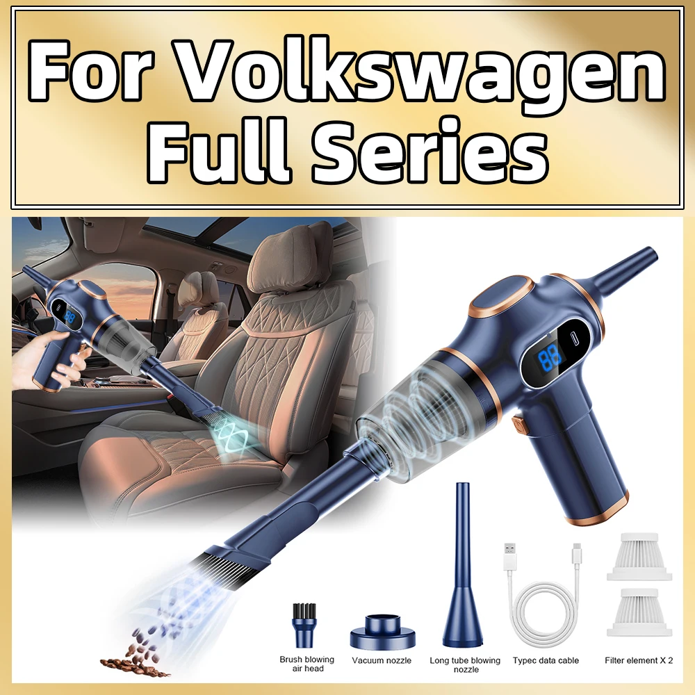 Auto Staubsauger 95000Pa Starke Saug Cordless Handheld Staubsauger Mini Hause Auto Staub Gebläse Für Volkswagen Volle Serie