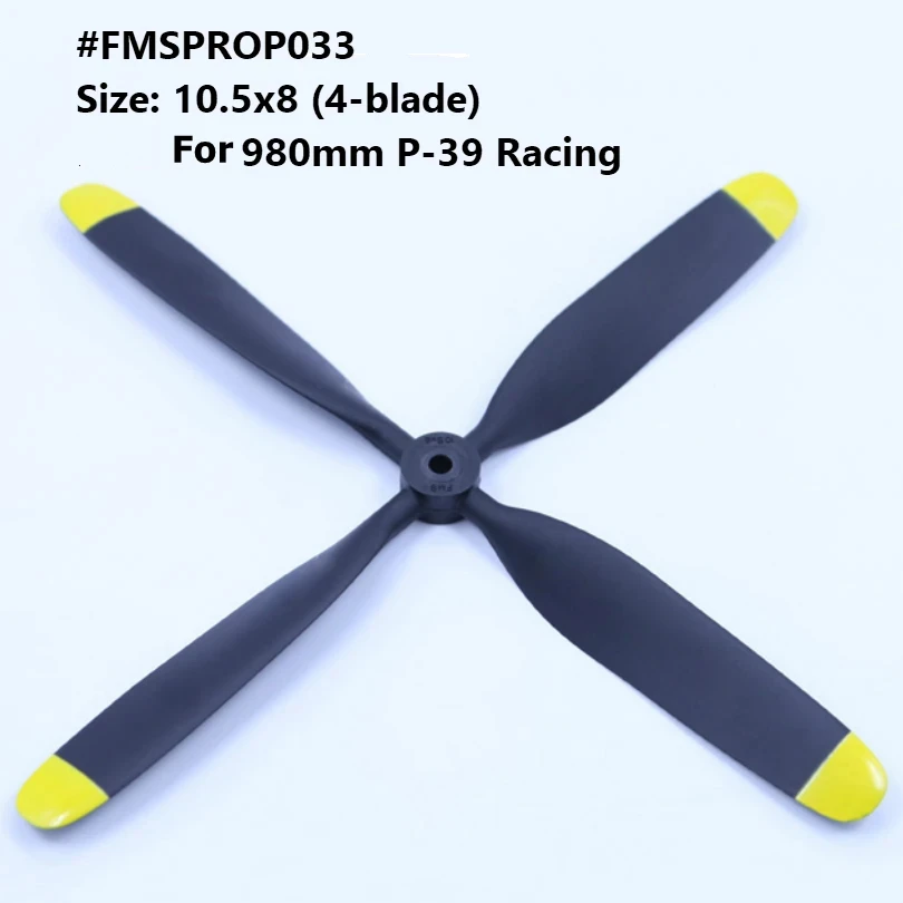 FMSRC 980mm P-39 P39 Propeller 10.5x8 inch 4 blade FMSPROP033 RC Airplane Model Hobby Plane Aircraft Avion Spare Parts