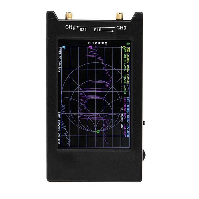 Nanovna-H4 Vector Network Analyzer MF HF VHF UHF Antenna Analyzer 4 Inch Display Network Spectrum Analyzer Black