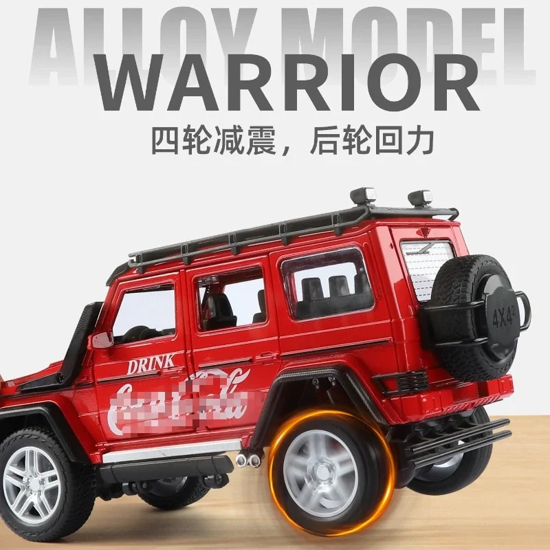 1:24 G800 Big G Modelos de carros off-road Liga Modelos de metal fundido Hobbies Coletando presentes Brinquedos
