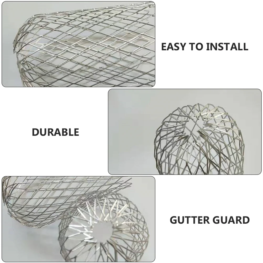 3pcs Expandable Gutter Guard Aluminium Filter Gutter Downspout Strainer Cover