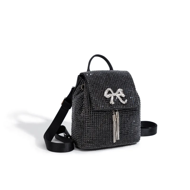 

Women's Rhinestone Trendy Dinner Bags Diamond Backpack Premium Handheld Women's Bags Rhinestone Purse Carteras Diseñador De Lujo