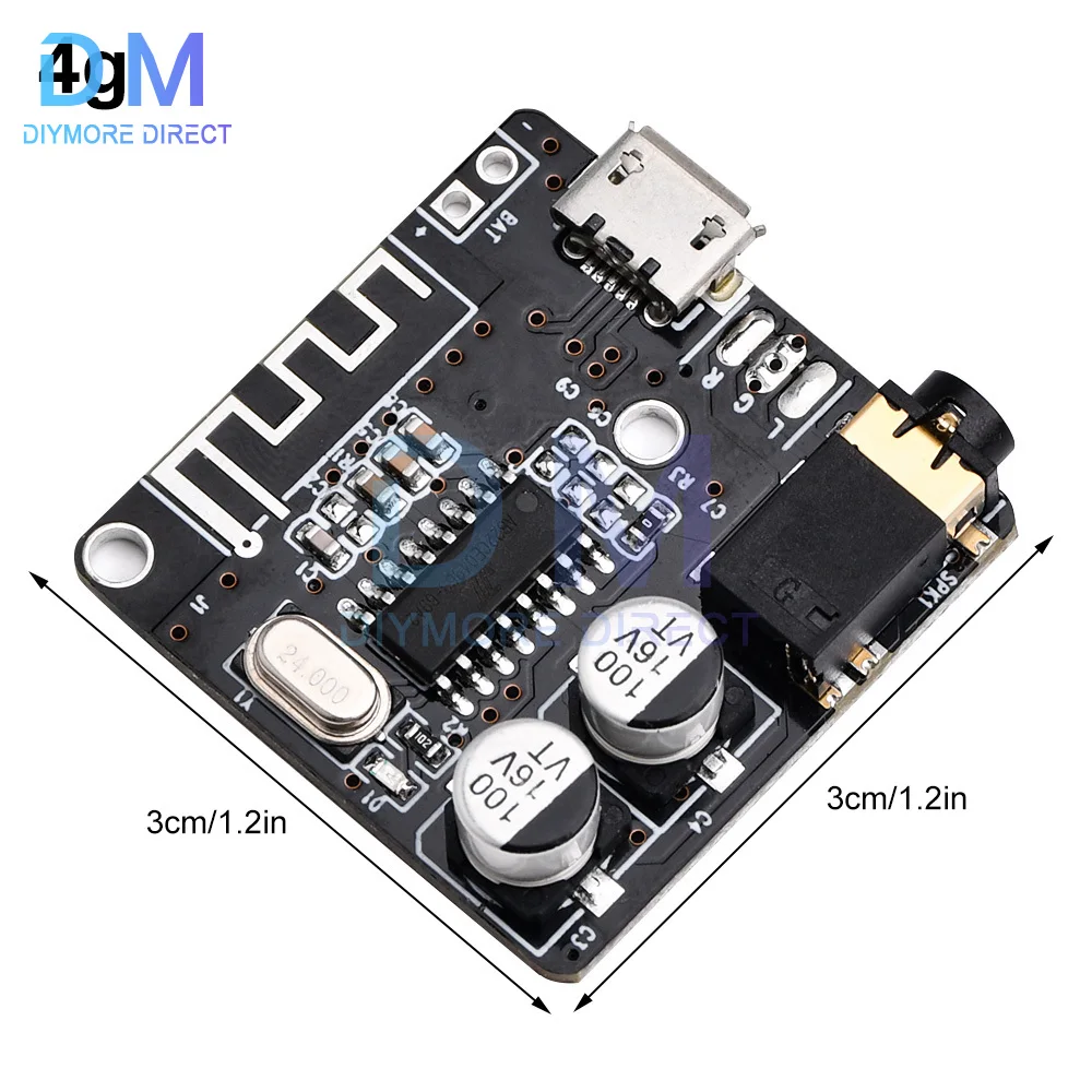 Bluetooth Audio Receiver Board VHM-314 Bluetooth 5.0 MP3 Lossless Decoder Board Wireless Stereo Music Module