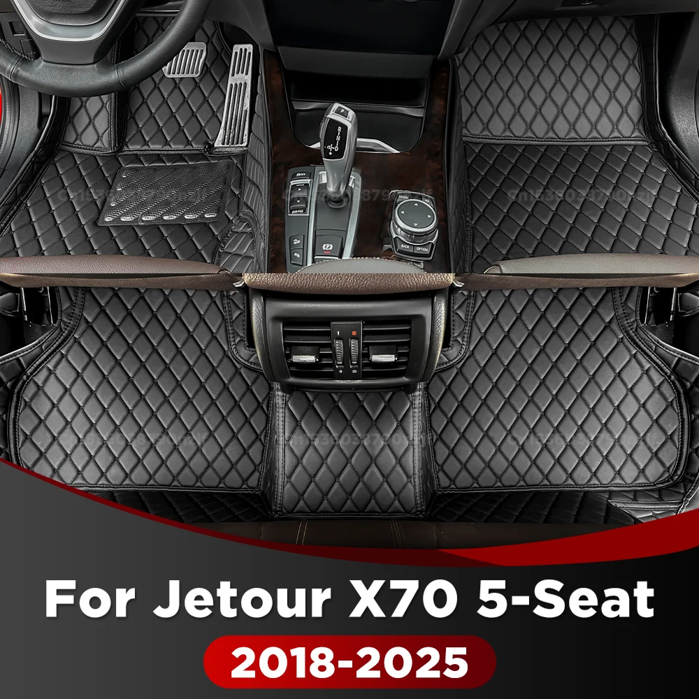 

For Jetour X70（5 seats）2018-2025 2024 2023 2022 2021 Custom Car Floor Mat Automobile Carpet Cover Interior Accessorie Protective