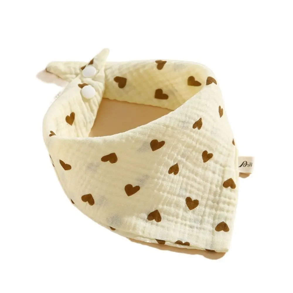 

Feeding Towel Printing Baby Muslin Bibs Cotton Solid Color Saliva Towel Soft Ruffle Burp Cloths Infant Scarf