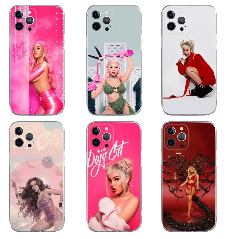 Singer D-Doja Cat Phone Case For iPhone 15 14 13 12 11 Pro Max Xs Xr X 7 8 Plus 12 13 Mini Silicone Clear Cover