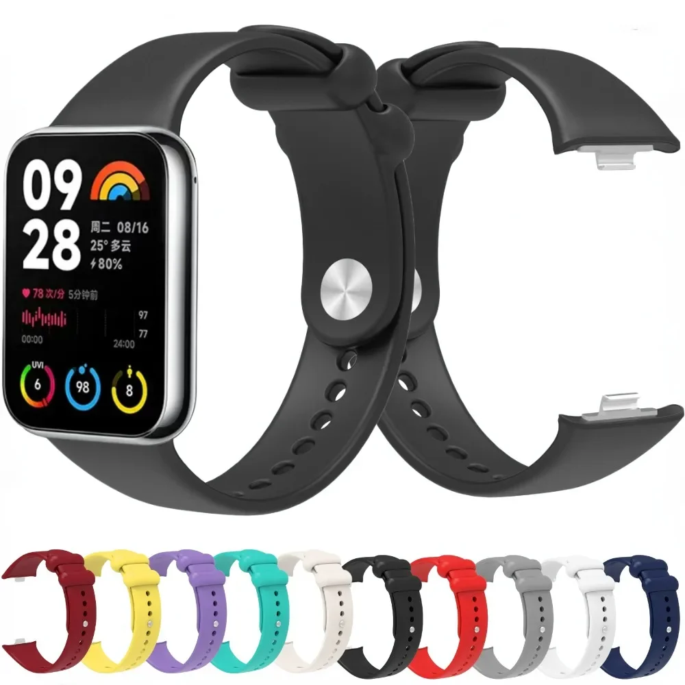 

Sport Silicone Band for Xiaomi Mi Band 8 Pro Strap SmartWatch Replaceable Wristband for Xiaomi Redmi Watch 4 Strap Accessories