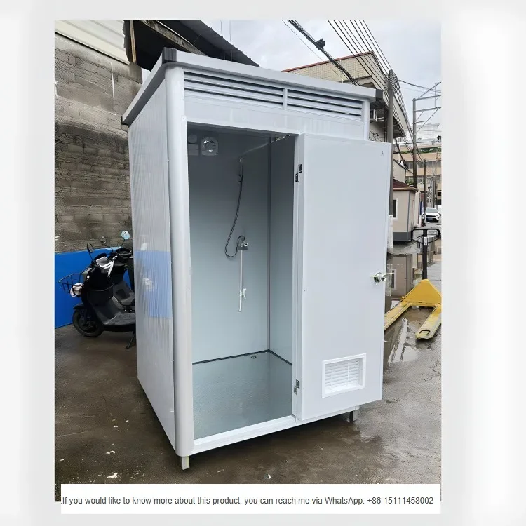 Portable shower cabin, outdoor simple shower room, construction site bathroom, change room, detachable