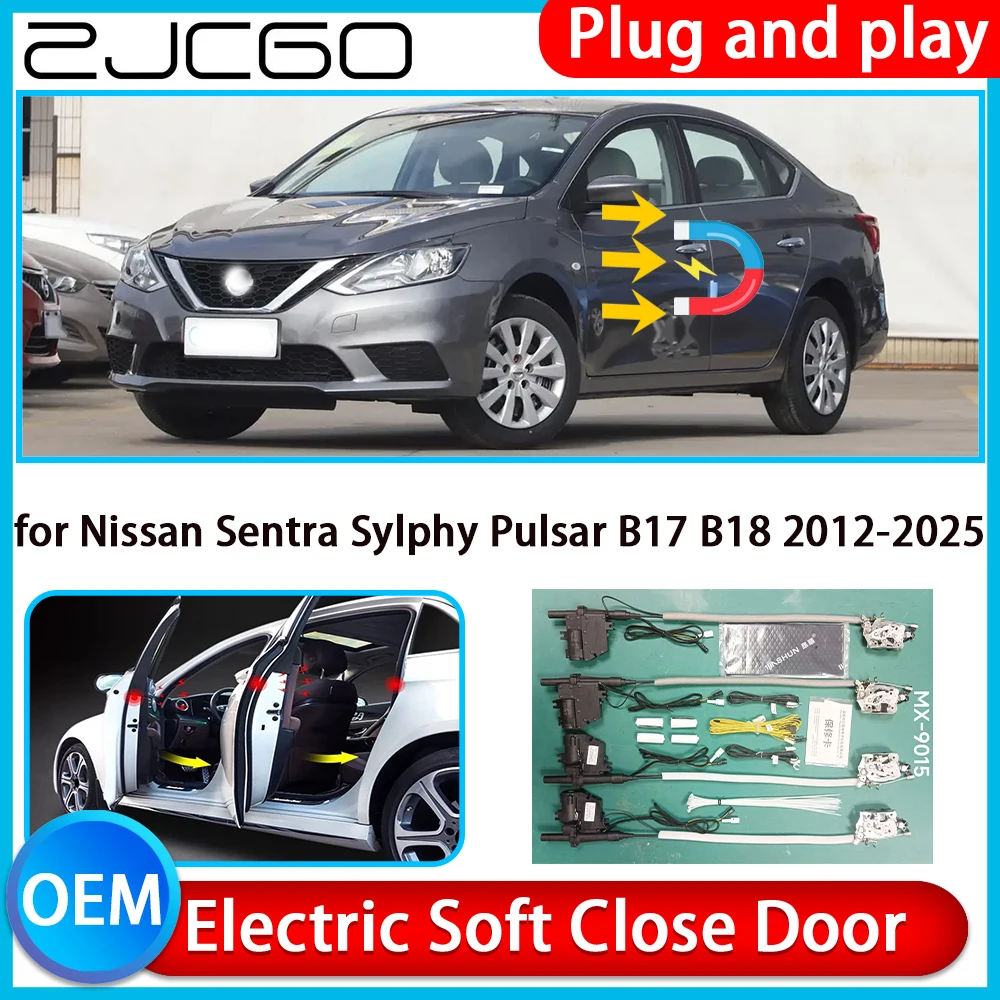 

for Nissan Sentra Sylphy Pulsar B17 B18 2012-2025 Auto Pull Car Soft Close Kit Door Power Latch Electric Door Catch Soft Closing