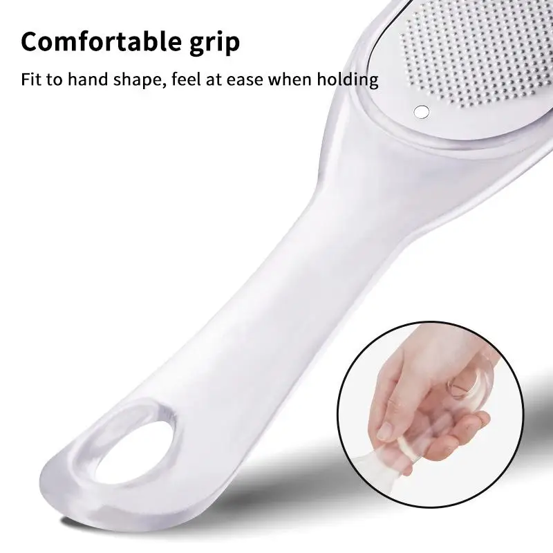 Pedicure Tools Heel Scratcher Files Artifact Exfoliating Calluses Brush Stainless Steel Foot Sharpening Double-sided Pedicura