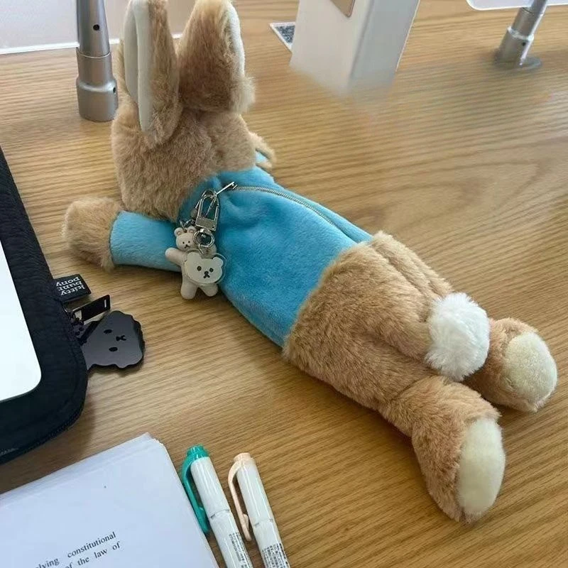 {CC44} Cute Plush Doll Rabbit Pencil Case Student Stationery School Supplies Cosmetics Storage Bag