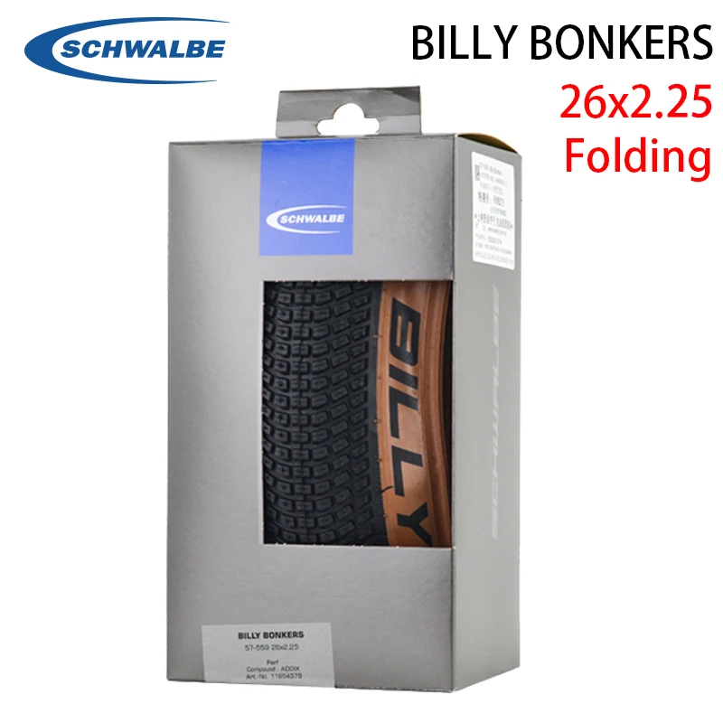 BILLY BONKERS Bicycle Tire 26x2.10 2.25 54-559 26inch Brown
