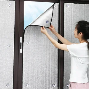 Universelle nagelfreie Rollvorhänge, Sonnenschattenfenster, Jalousien, Saugnapfbecher, Blackout-Schatten, Vorhangschutzpolster, Film-Heimdekorationen 12 Hauptverkaufs Jalousien Roll Balkon - №11
