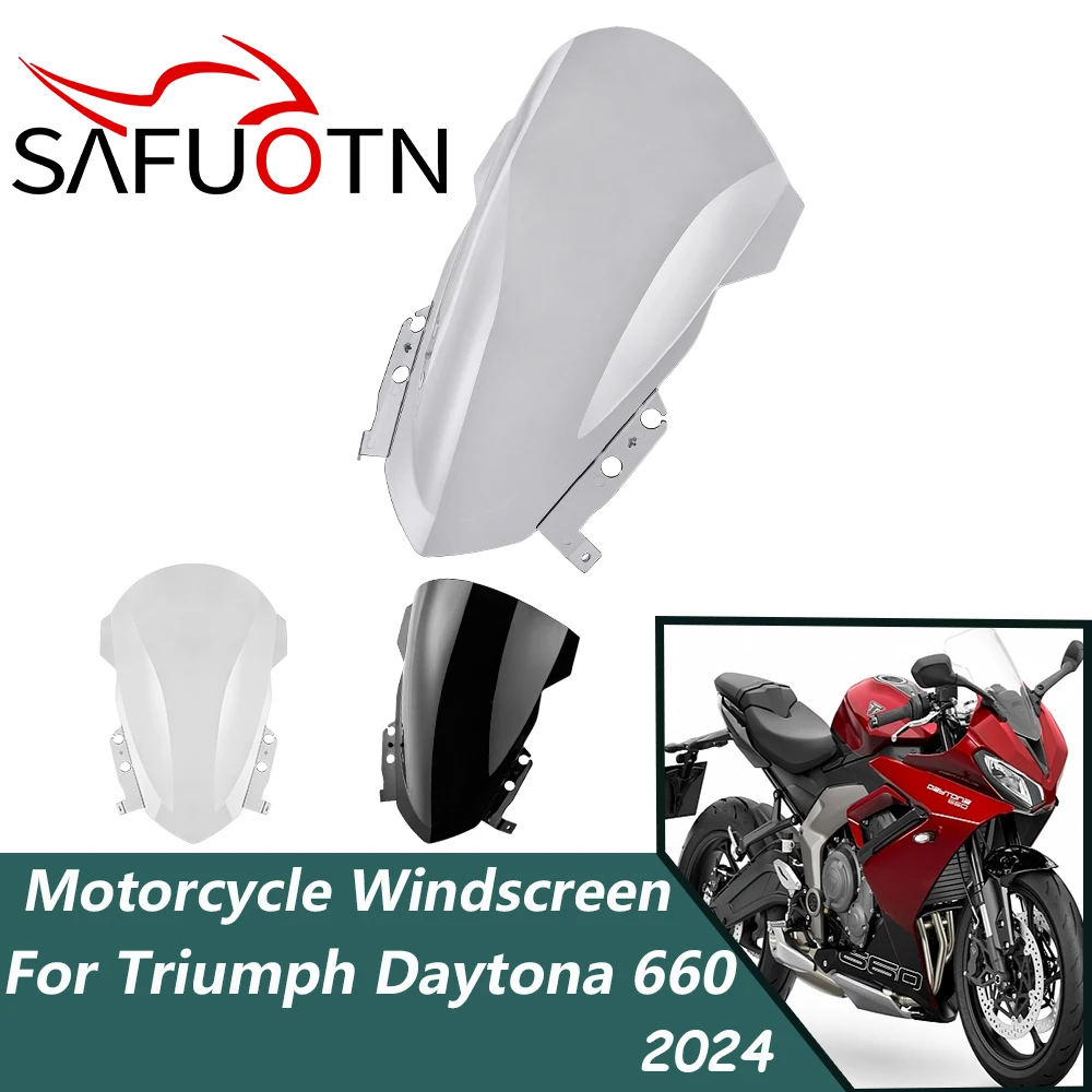 

Daytona 660 Windshield Windscreen Baffle For Triumph Daytona 660 2024 Motorcycle Wind Deflector Shield Daytona 660 Accessories