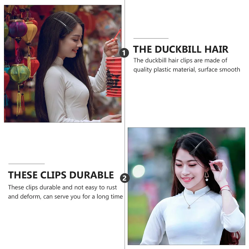

5 шт., заколки для волос в виде утконоса, профессиональные пластиковые зажимы для перегородки волос для стрижки, сушки феном, укладки, фиксации челки, зажимы, инструменты