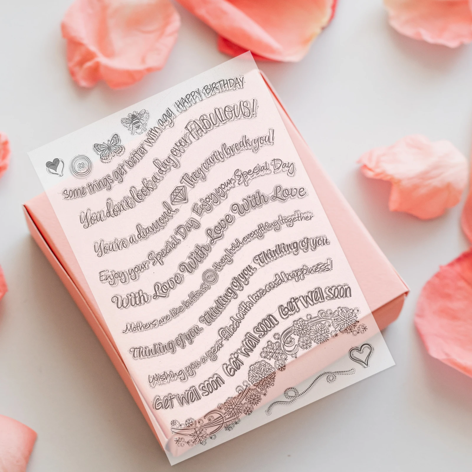 

Transparent Stamp Clear Stamps Scrapbooking for Journaling Small Crafts Card Making Crafting