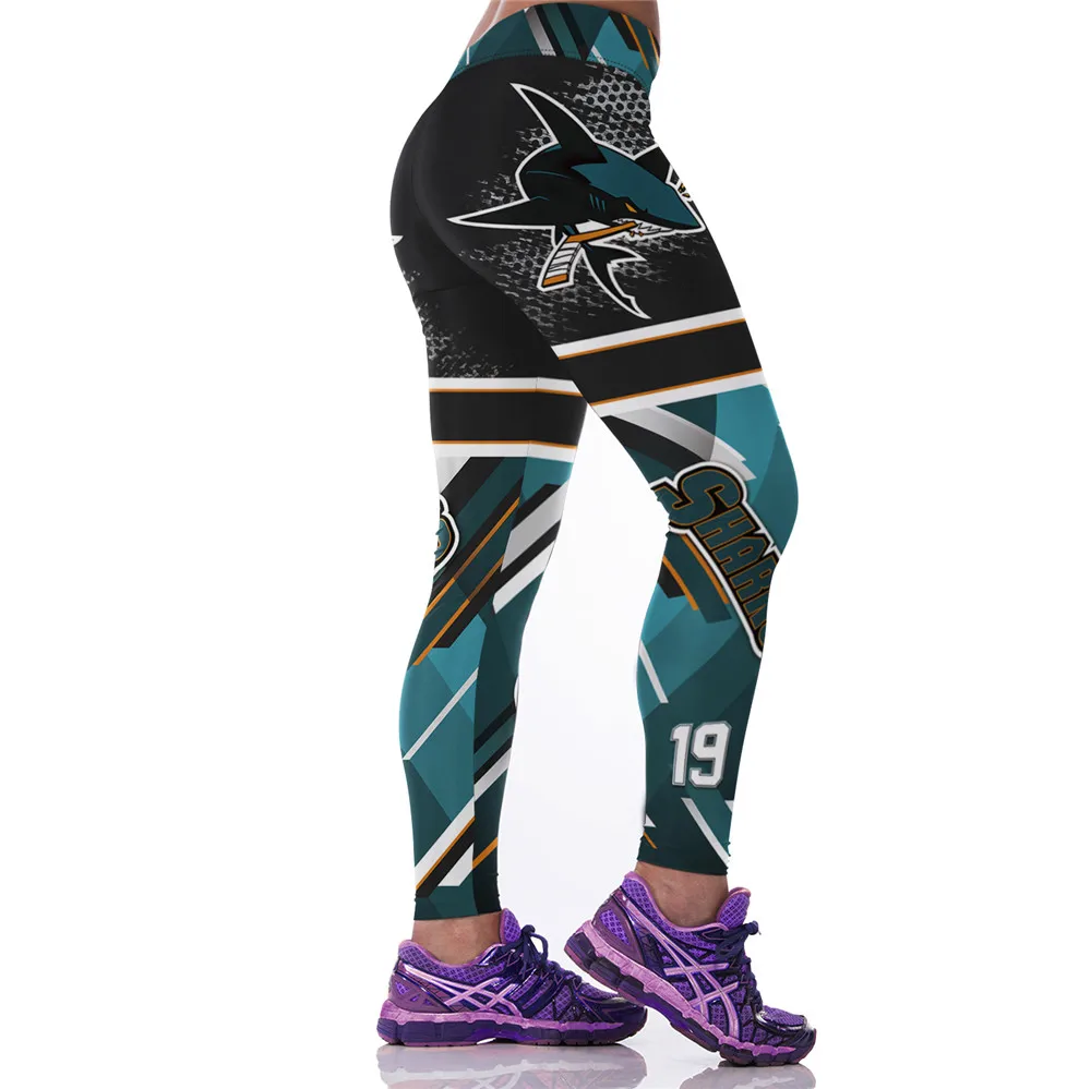 Women Sports Leggings 3D Printed Skinny Training Running Trousers Cycling Fitness Tights Quick Dry Gym Workout Leggings Gymwear