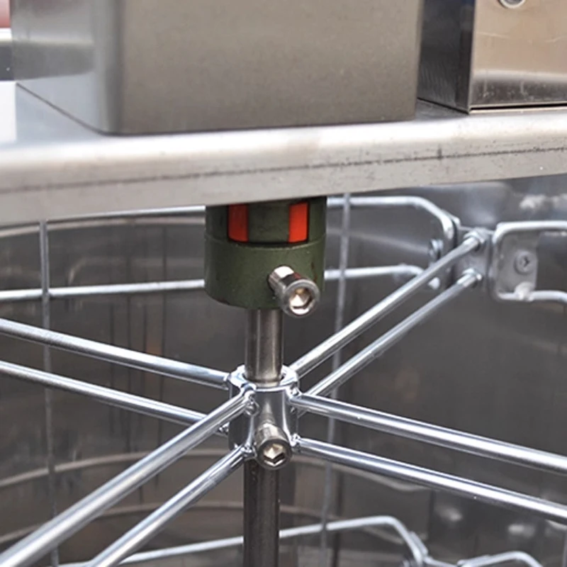 مستخرج العسل 304 الفولاذ المقاوم للصدأ سميكة تربية النحل 4 إطار مستخرج العسل الكهربائي فاصل العسل أدوات تربية النحل