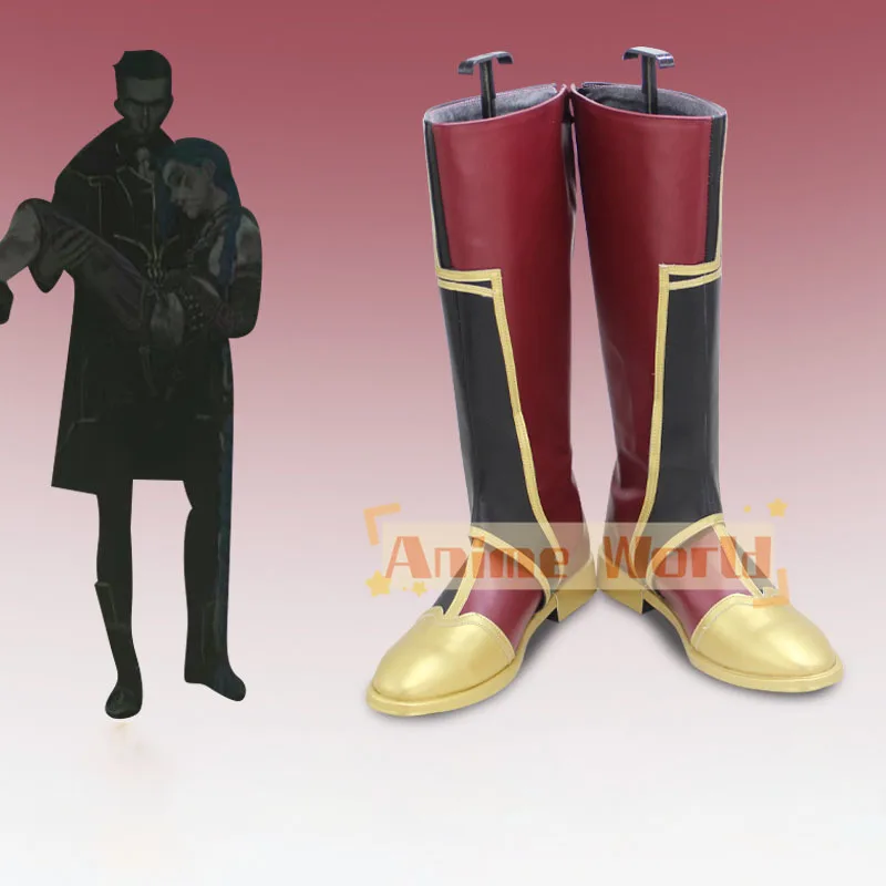 

New Game Arcane Silco Cosplay Shoes Boots Halloween Costume Accessories Props