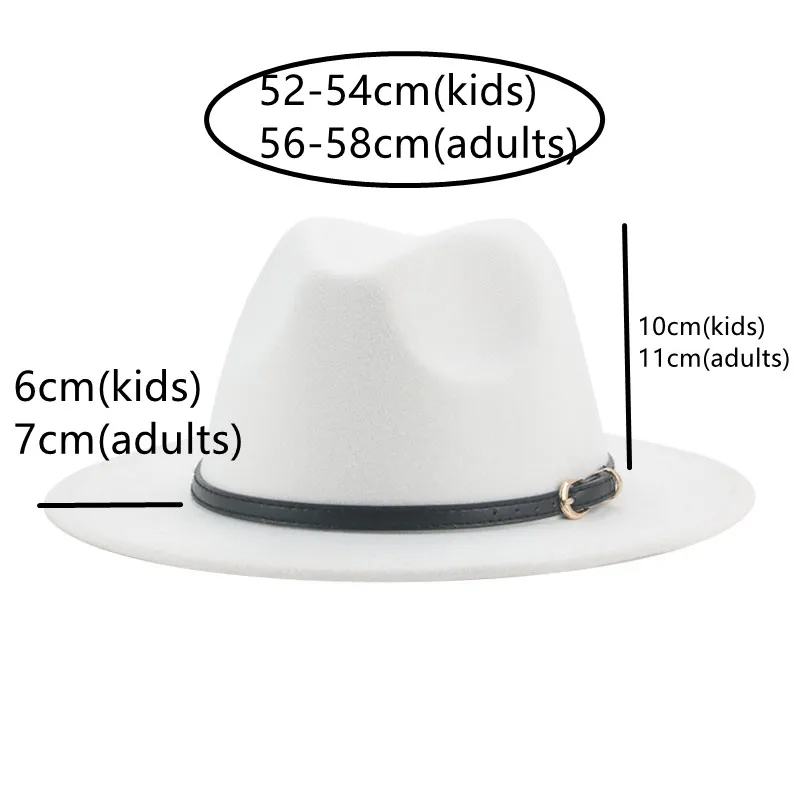 Hat Fedoras Women Hats Winter Autumn Panama Wedding Church Belt Solid Casual Hats for Men Women Felted Hat Sombreros De Mujer