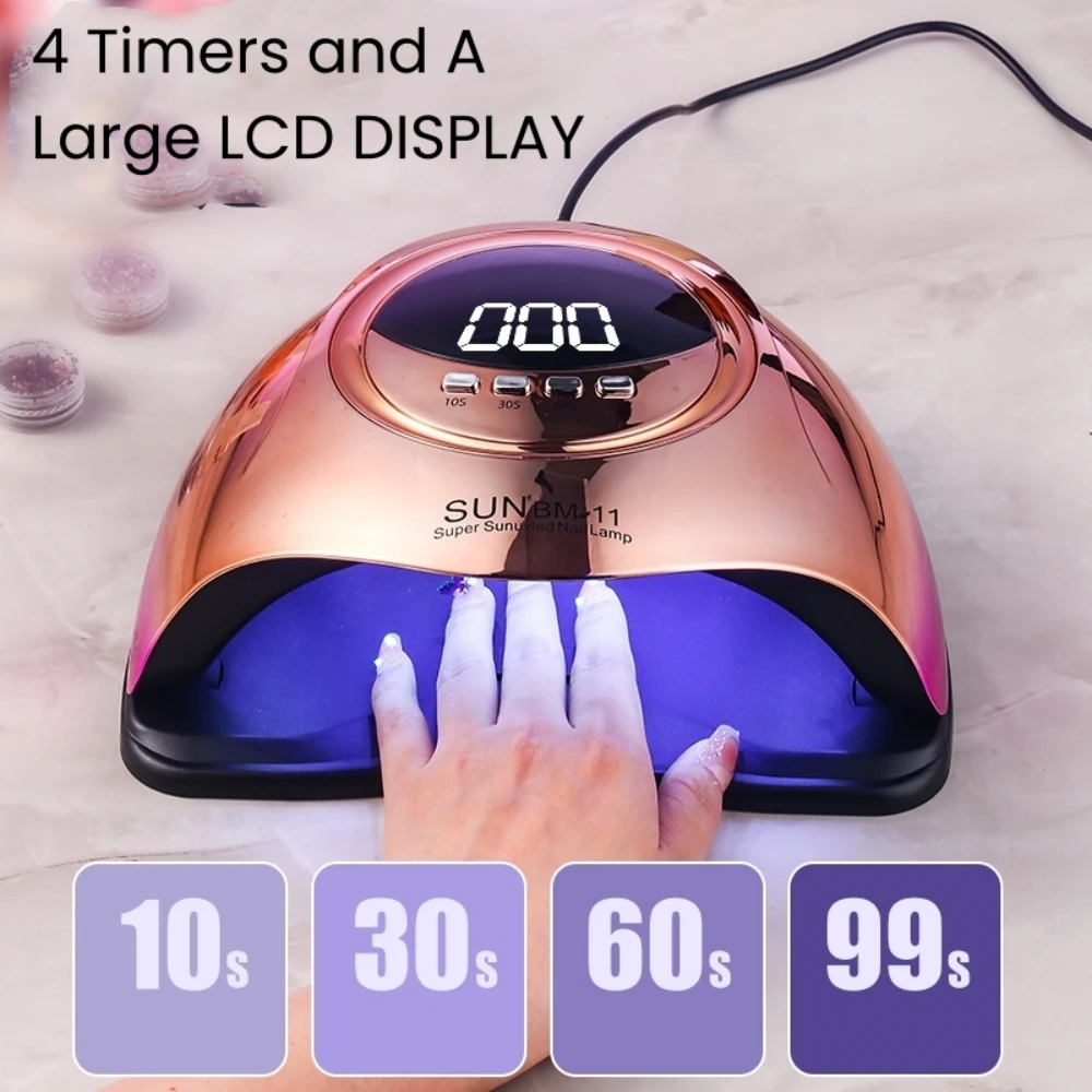 UV LED Nail Drying Lamp Professional UV Nail Art Dryer Light For Gel Nail 66 Beads Fast Curing Gel Polish Lamp