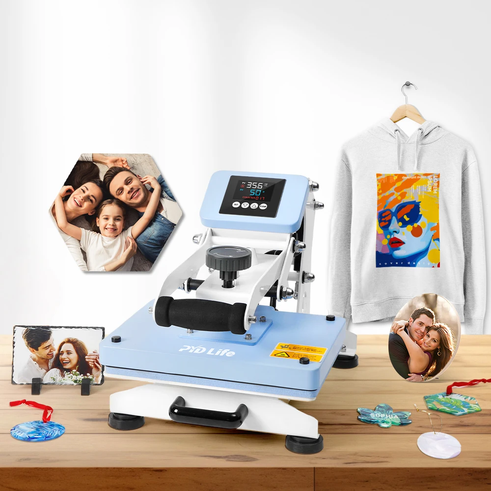 PYD Life Automatic Open Sublimation Heat Press Machine T Shirt Heat Printing 9*12 Hot Product Easy To Operate Heat Press