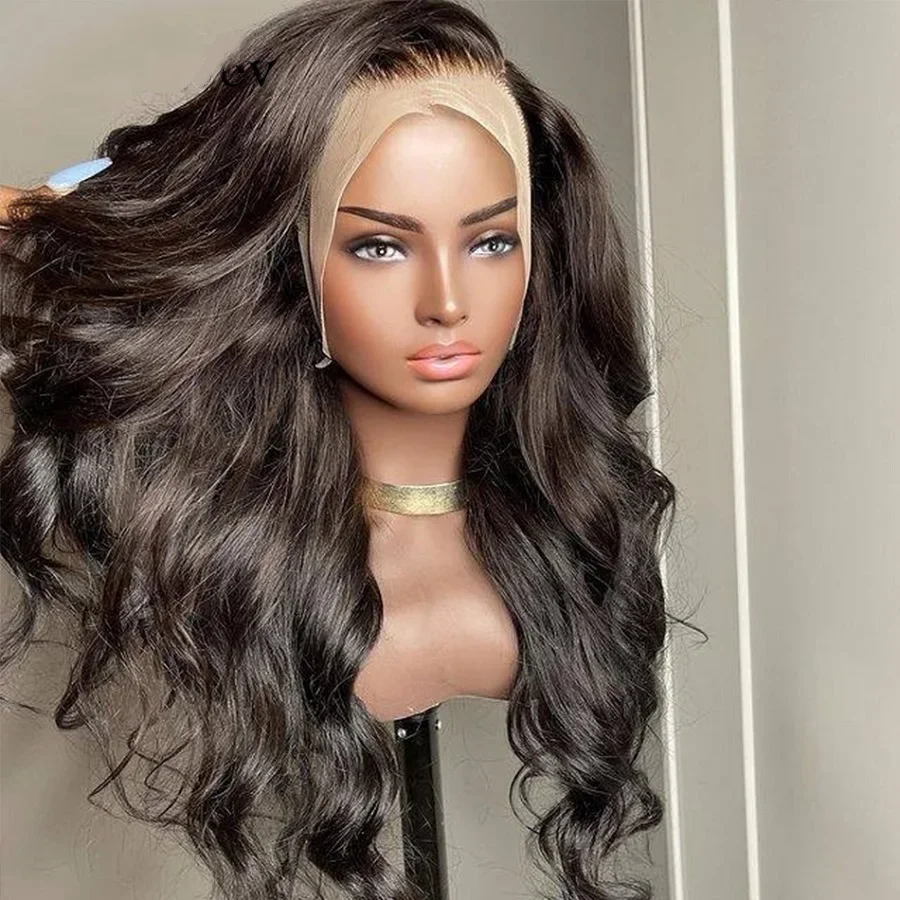 

13x6 HD Кружевные фронтальные парики для женщин Объемная волна Человеческие волосы Парик фронта шнурка Бразильский волнистый бесклеевой парик Предварительно выщипанные с детскими волосами