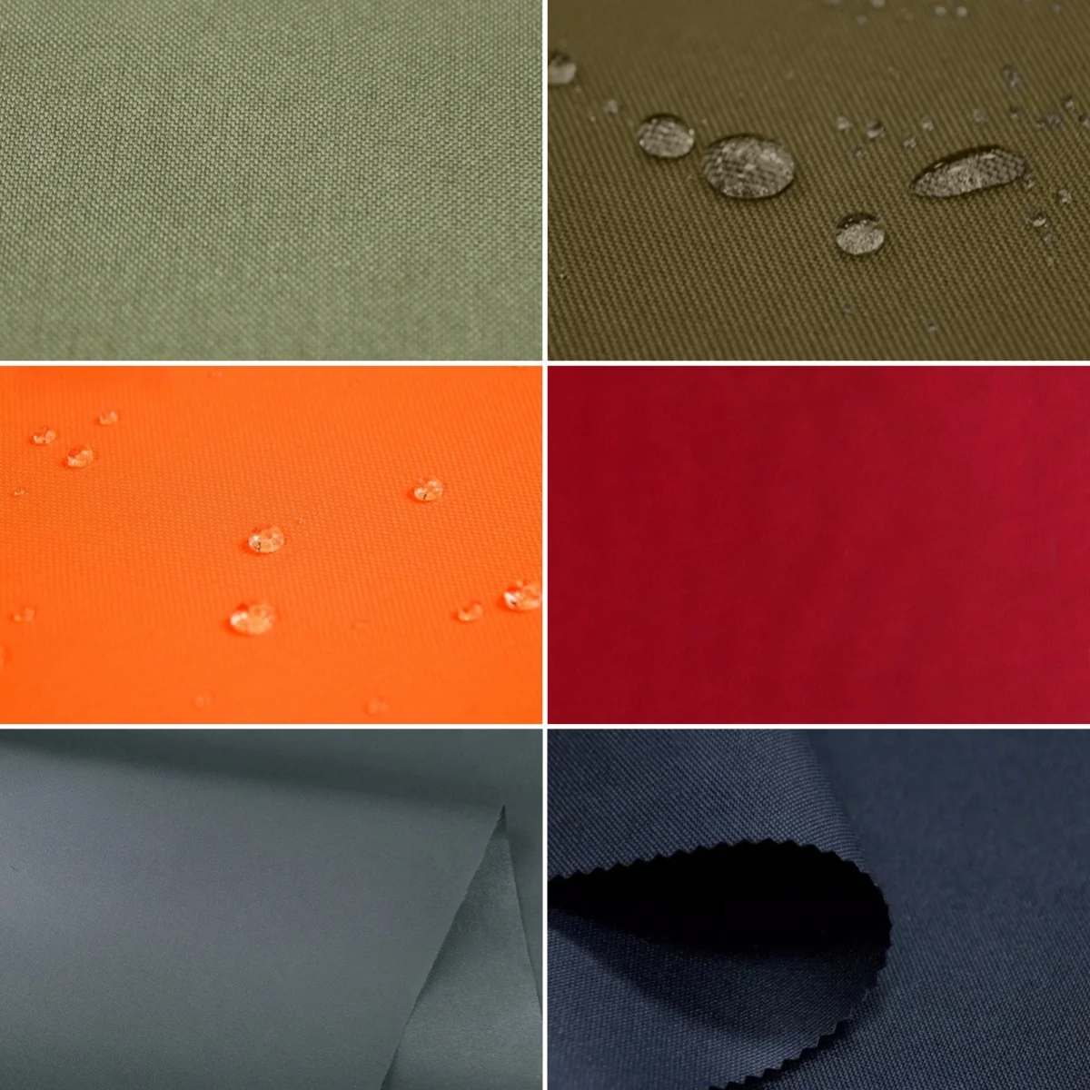 1000D Polyester Waterproof Red Wolf Gray Fabric Coyote Brown CB RG Khaki Black Army Green Orange PU Coating Cloth Bag Vest DIY