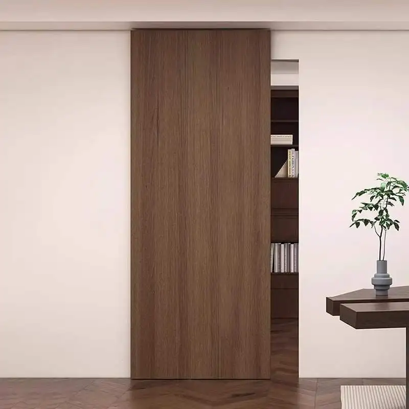 

Bedroom door sliding door bathroom suspended trackless bedroom toilet secondary ghost cloakroom invisible hotel
