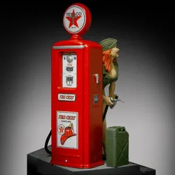 1/35 Scale Resin Figure Model Kit Historical Military Sexy Female Refueling Soldier and gas pump Unassembled Unpainted 504x